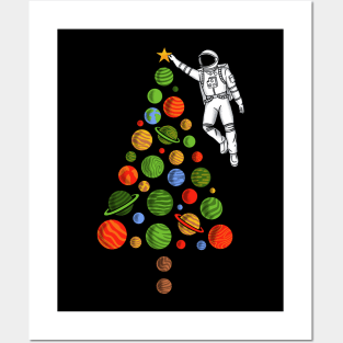 Space Christmas Posters and Art